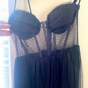 Formal black wedding dress